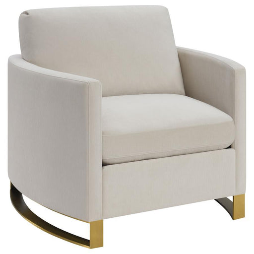 Corliss - Upholstered Arched Arm Accent Chair - Beige - JaxCo Furniture