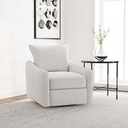 Madia - Upholstered Sloped Arm Swivel Glider Chair - JaxCo Furniture