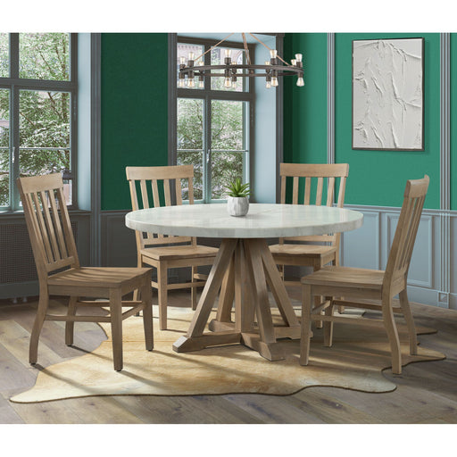 Lakeview - Round Dining Table - White - JaxCo Furniture