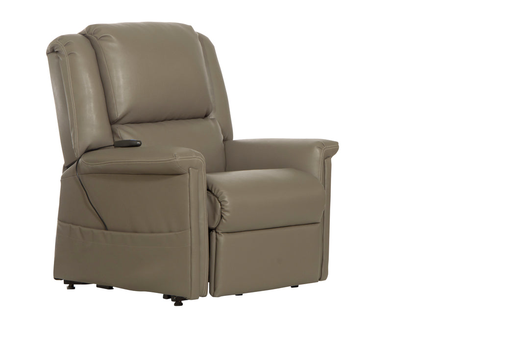 Elsie - Power Lift Power Lay Flat Recliner - Beige - JaxCo Furniture