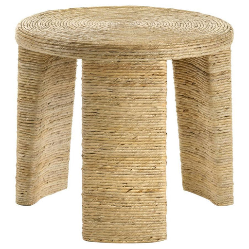 Artina - Woven Rattan Round Table - JaxCo Furniture