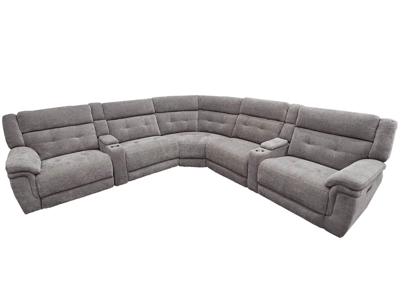 Richland - Modular Power Reclining Sectional With Power Adjustable Headrests - JaxCo Furniture