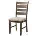 Jax - Ladder Back Side Chair (Set of 2) - Smokey Walnut - JaxCo Furniture