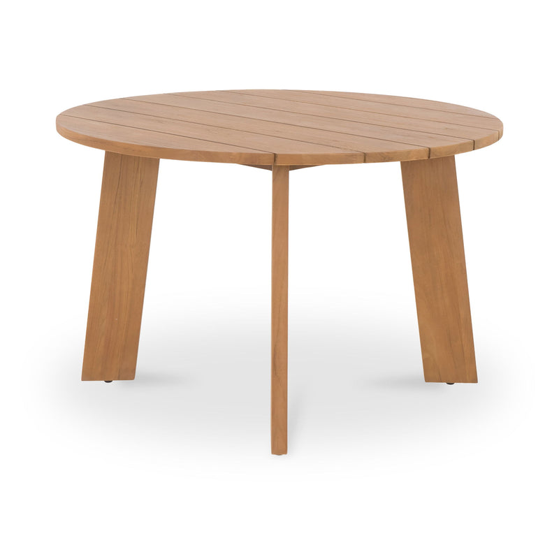 Delta - Round Outdoor Dining Table - Natural - JaxCo Furniture