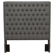 Camille - Upholstered Eastern King Panel Headboard - Gray - JaxCo Furniture