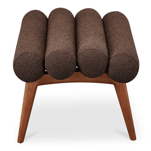 Arlo - Stool Performance Fabric - Dark Brown - JaxCo Furniture