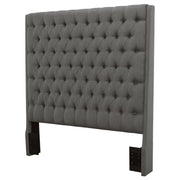 Camille - Upholstered Eastern King Panel Headboard - Gray - JaxCo Furniture