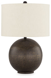 Hambell - Black / Gold Finish - Metal Table Lamp - JaxCo Furniture