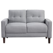 Bowen - Upholstered Track Arm Tufted Loveseat - JaxCo Furniture