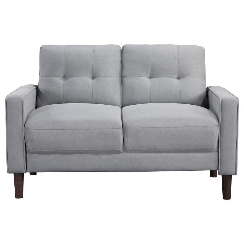 Bowen - Upholstered Track Arm Tufted Loveseat - JaxCo Furniture