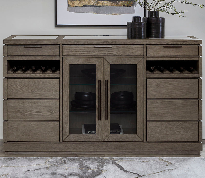 Pure Modern Dining - Buffet Server - Moonstone - JaxCo Furniture