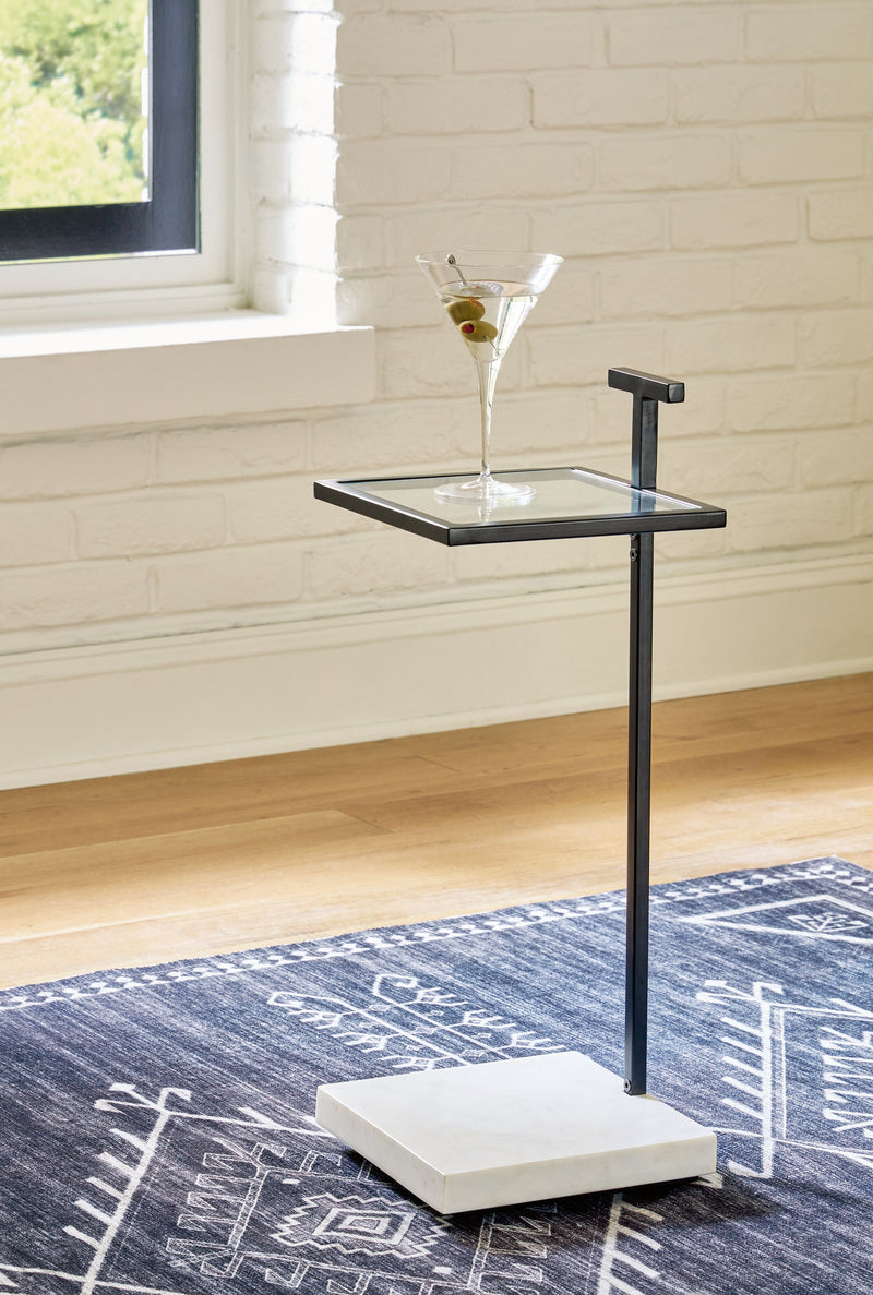 Mannill - Black / White - Accent Table - JaxCo Furniture
