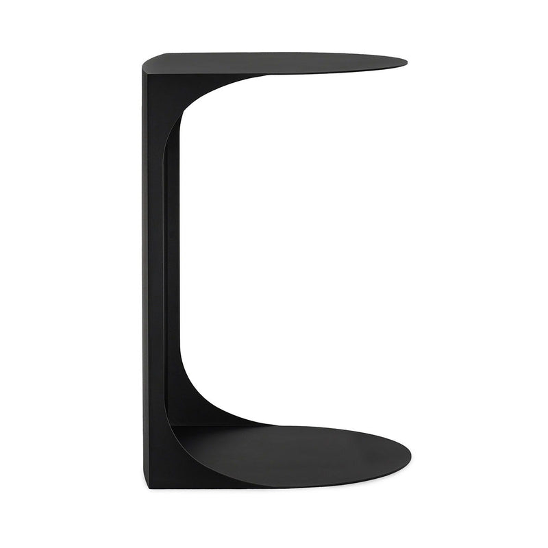 Cote - 16" Metal Accent Table - Black - JaxCo Furniture