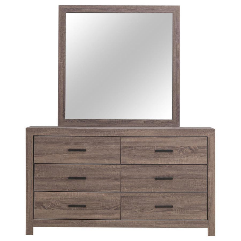 Brantford - 6-Drawer Dresser With Mirror - JaxCo Furniture