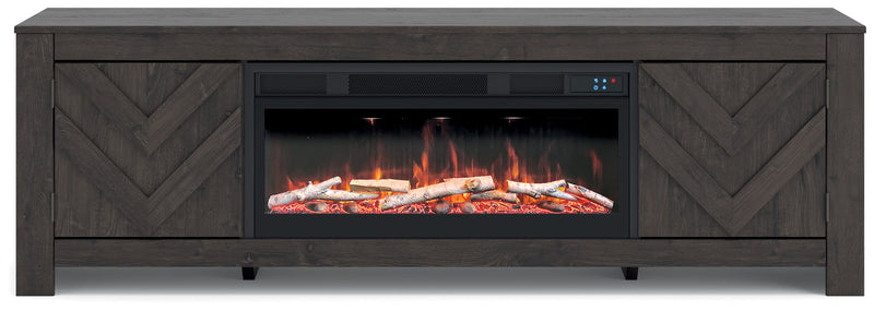 Cayboni - LG TV Stand With Fireplace Option - JaxCo Furniture