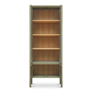 Hannah - Tall Display Cabinet - Green - JaxCo Furniture