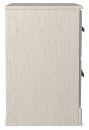 Stelsie - White - Two Drawer Night Stand - JaxCo Furniture