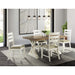 Park Creek - Rectangle 5 Piece Dining Set-Table And Four Chairs - Cottage White Finish - JaxCo Furniture