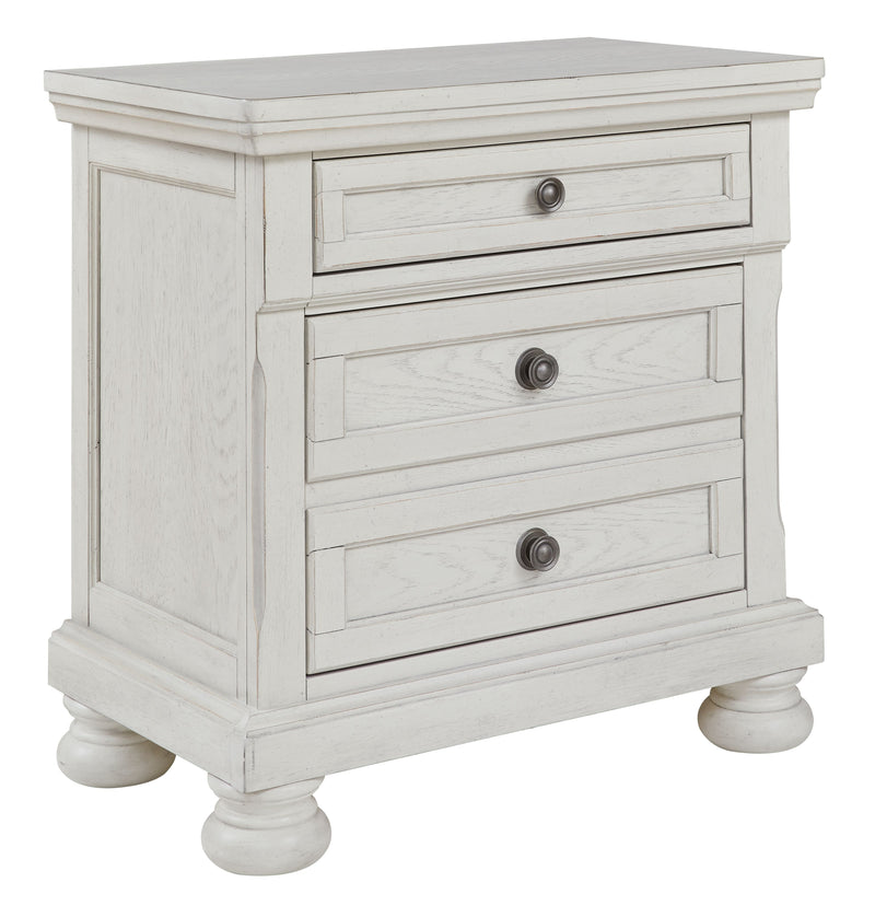 Robbinsdale - Antique White - Two Drawer Night Stand - JaxCo Furniture