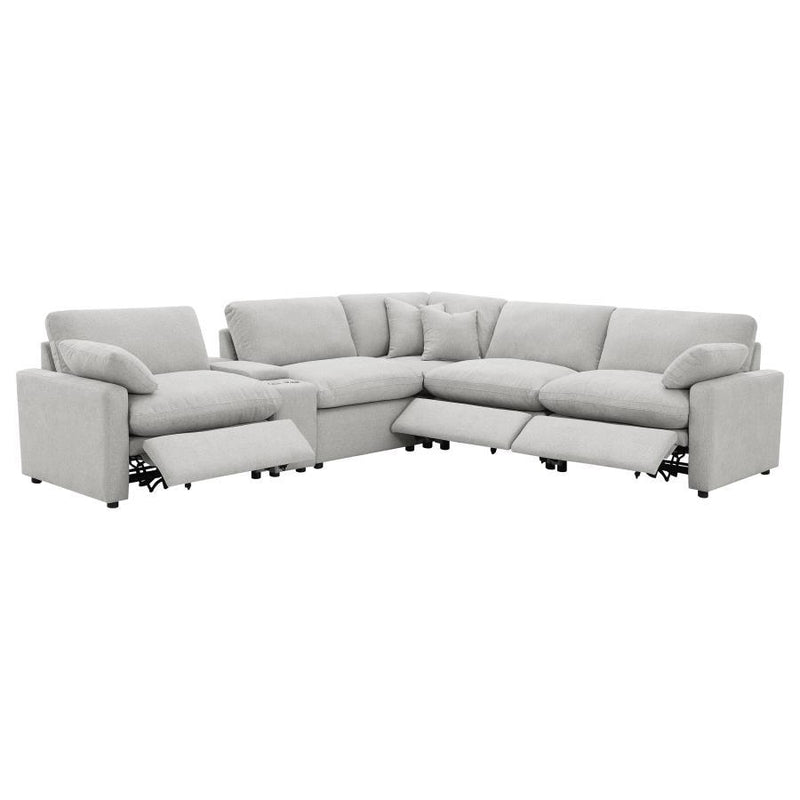 Collins - 6-Piece Modular Power Reclining Sectional - JaxCo Furniture