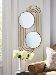 Warrenley - Gold Finish - Accent Mirror - JaxCo Furniture