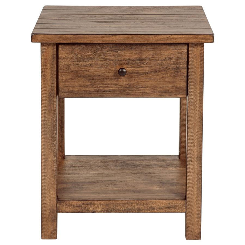 Payne - 1 Drawers Wood End Table with Shelf - JaxCo Furniture