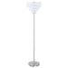 Anya - Hanging Crystal Metal Floor Lamp - Chrome - JaxCo Furniture