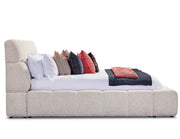 Escape - Fluffy River Rock Upholstered Bed - JaxCo Furniture