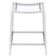 Jovani - Acrylic Backless Bar Stools (Set of 2) - JaxCo Furniture