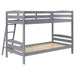 Rhea - Wood Twin Over Twin Bunk Bed - Gray - JaxCo Furniture