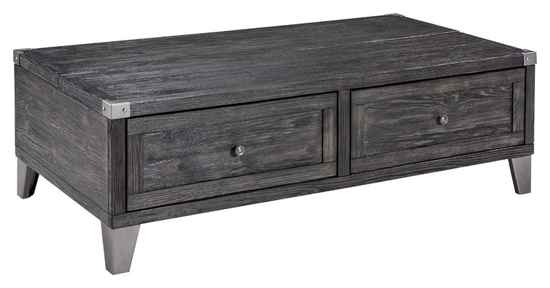 Todoe - Dark Gray - Lift Top Cocktail Table - JaxCo Furniture