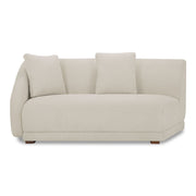 Fraser - Left Arm Facing Sofa - Off White - JaxCo Furniture