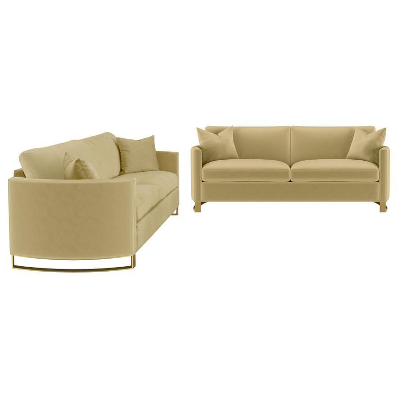 Corliss - Upholstered Arched Arm Sofa Set - JaxCo Furniture