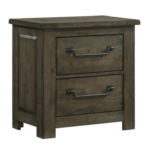 Maverick - Nightstand With Usb - Grey - JaxCo Furniture