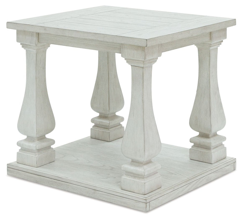 Arlendyne - Antique White - Rectangular End Table - JaxCo Furniture