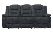 Bolton - Manual Reclining Sofa - Misty Storm - JaxCo Furniture