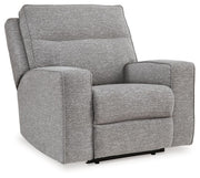 Biscoe - Pewter - Power Recliner /Adj Headrest - JaxCo Furniture