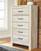 Bellaby - Whitewash - Five Drawer Chest - JaxCo Furniture