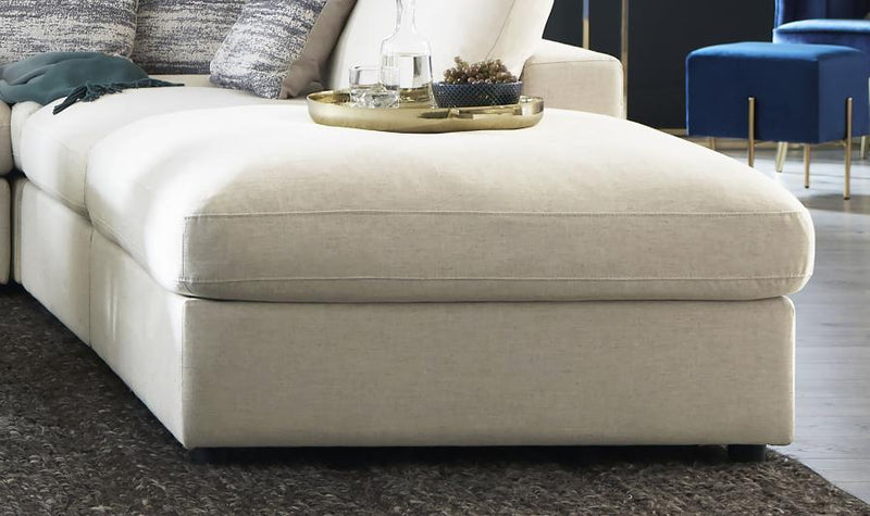 Serene - Square Upholstered Ottoman - JaxCo Furniture