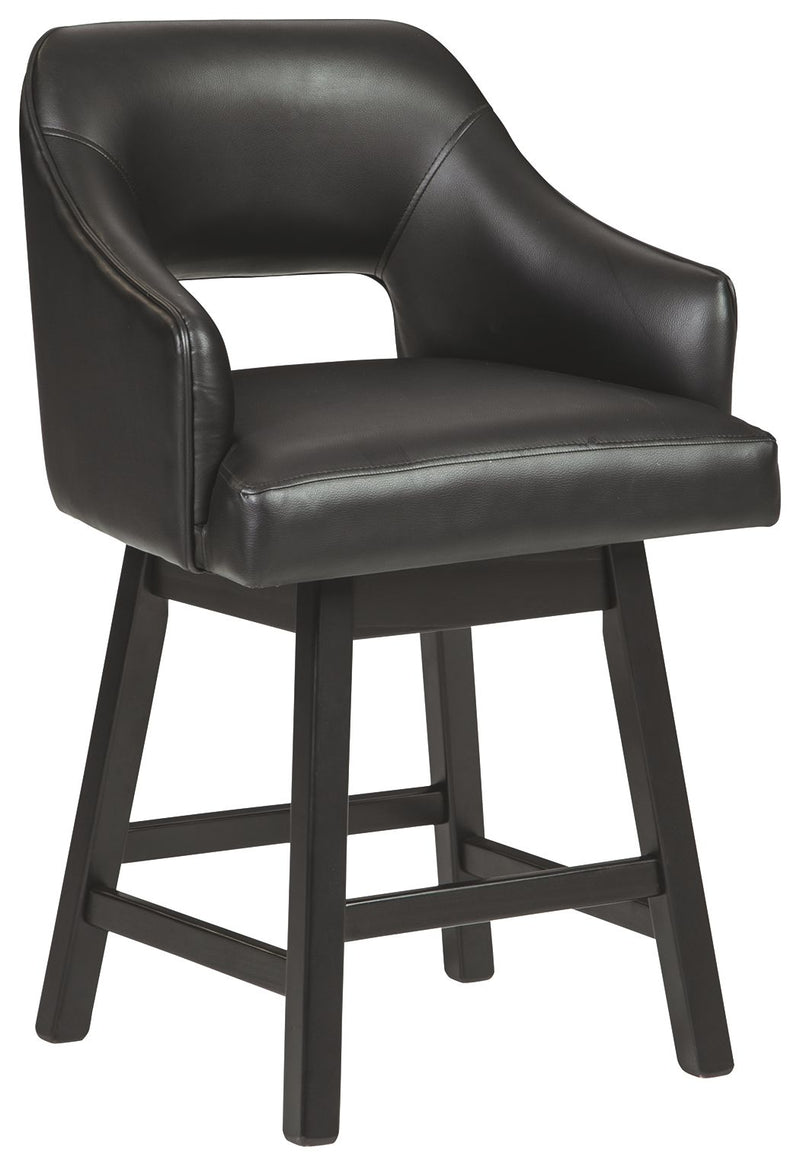 Tallenger - Upholstered Swivel Barstool (Set of 2) - JaxCo Furniture