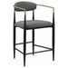 Tina - Metal Counter Height Bar Stool With Upholstered Back And Seat (Set of 2) - JaxCo Furniture