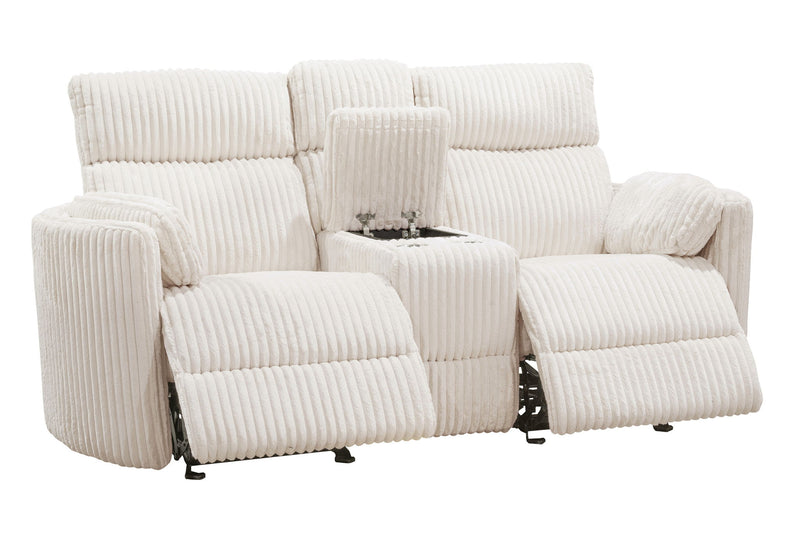 Radius - Power Glider Reclining Console Loveseat - JaxCo Furniture
