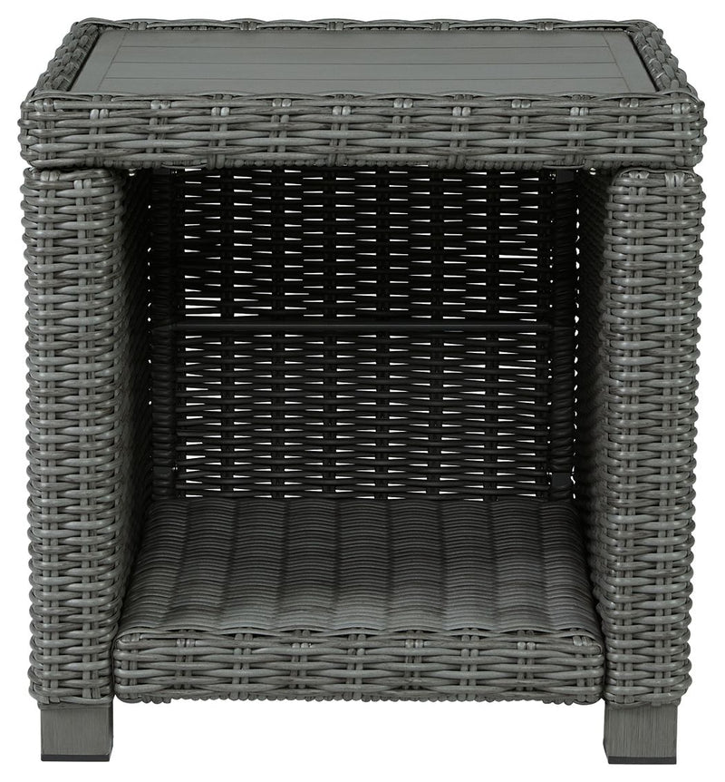 Elite Park - Gray - Square End Table - JaxCo Furniture