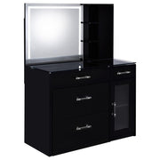 Flora - 2-Drawer Vanity Set With LED Mirror - JaxCo Furniture