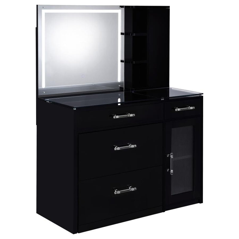 Flora - 2-Drawer Vanity Set With LED Mirror - JaxCo Furniture