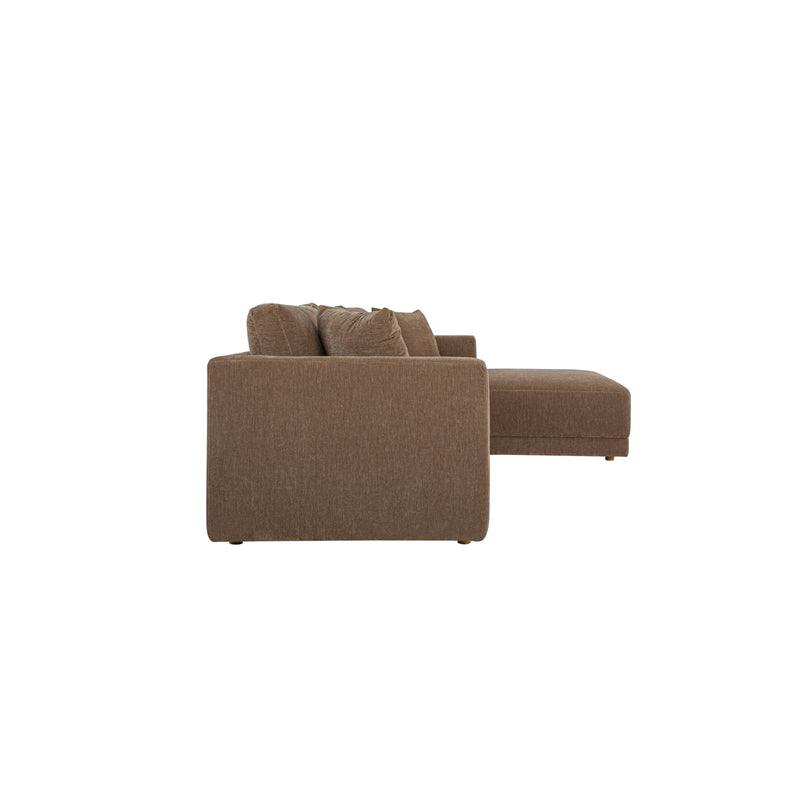 Bryn - Sectional Camel Right Stationary Sofa - Light Brown - JaxCo Furniture