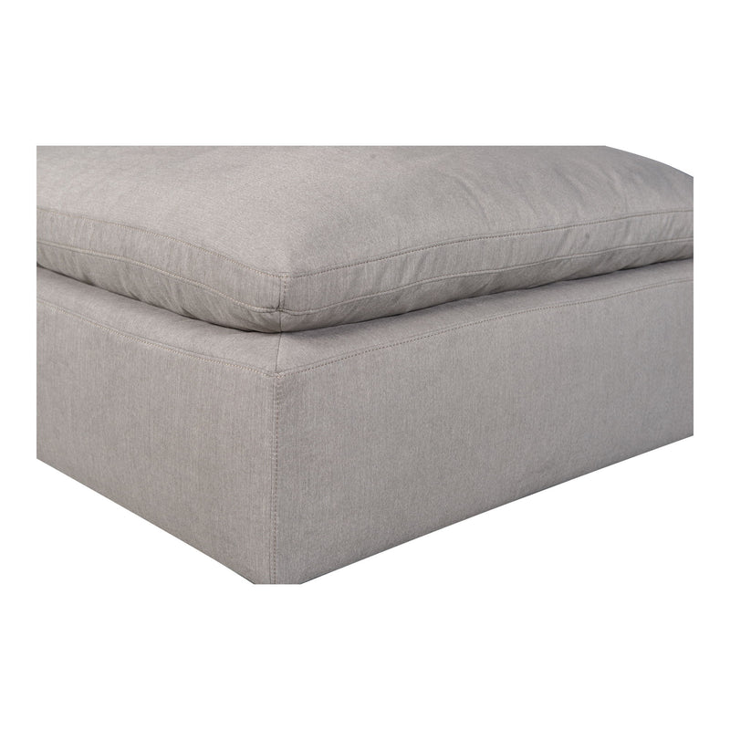 Terra - Livesmart Fabric Condo Ottoman - Light Gray - JaxCo Furniture