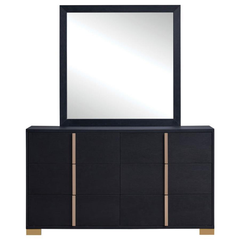 Marceline - 6-Drawer Dresser With Mirror - JaxCo Furniture