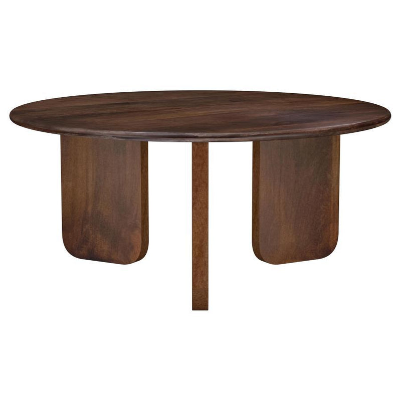 Dale - Round Solid Mango Wood Table - JaxCo Furniture