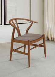 Dinah - Wood Wishbone Dining Side Chair (Set of 2) - Walnut - JaxCo Furniture